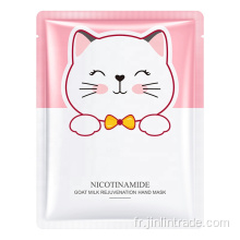 Beauté Nicotinamide Masque de blanchiment à la main de lait de chèvre